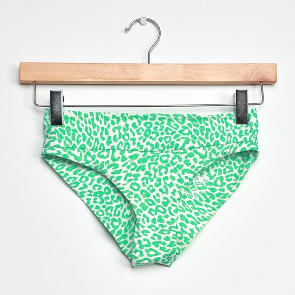 Frankies Grant Green Leopard Print Bikini Bottoms - Picture 7 of 10